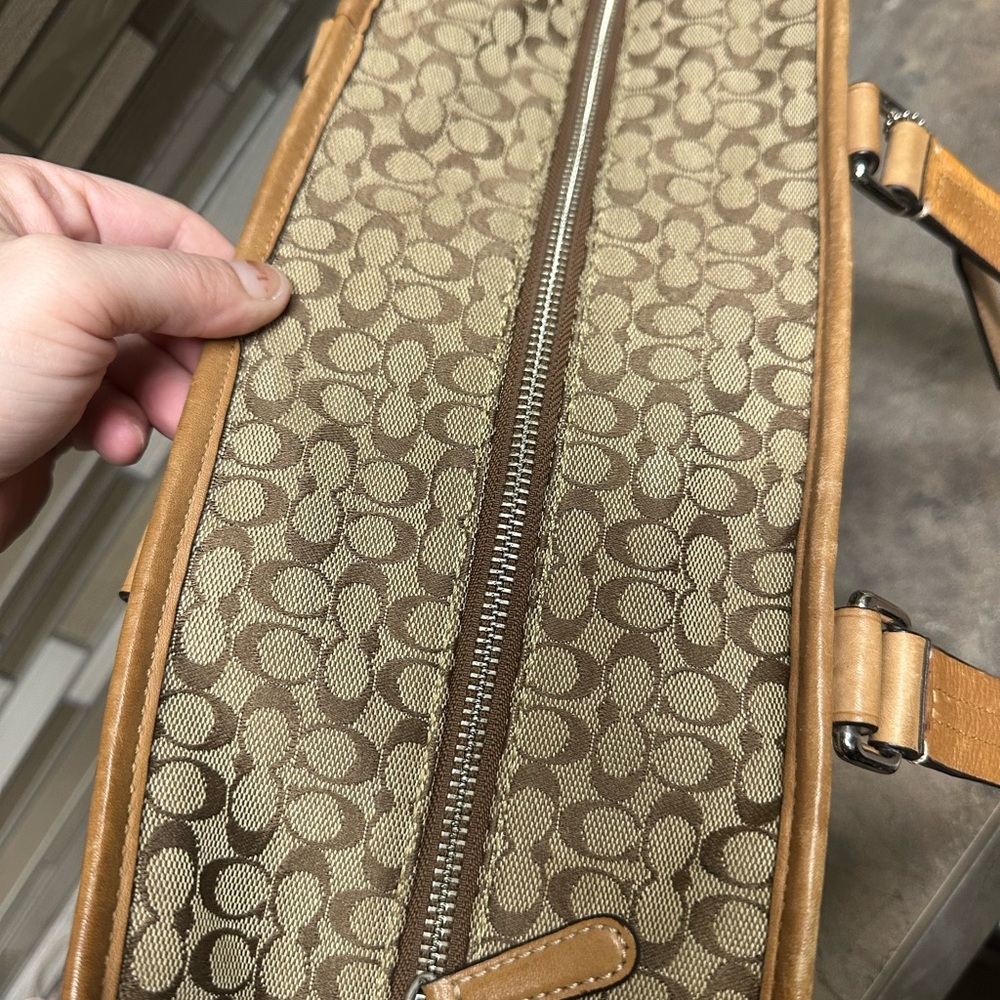 Coach Signature Brown Tote Bag / Diaper bag - Picture 3 of 16